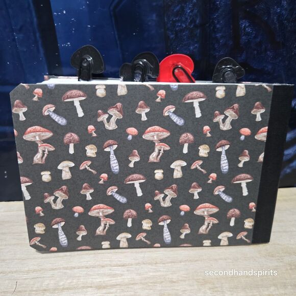 Handmade Notebook Journal Altered Composition Book 7½ x 5 inches Mushrooms - Picture 9 of 10